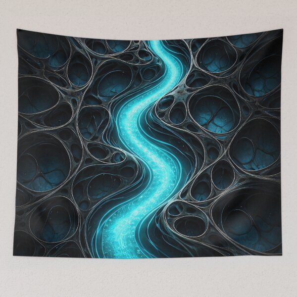 Item preview, Neon Rift Flow designed and sold by Kaleidoscope Print.