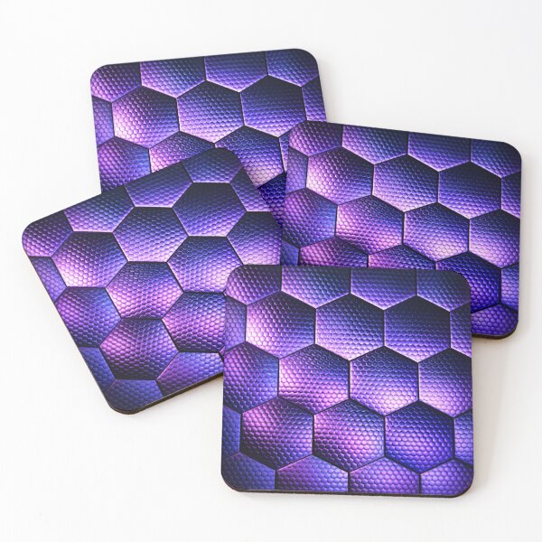 Item preview, Violet Hex Grid designed and sold by Kaleidoscope Print.