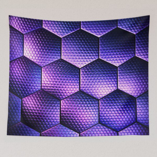 Item preview, Violet Hex Grid designed and sold by Kaleidoscope Print.