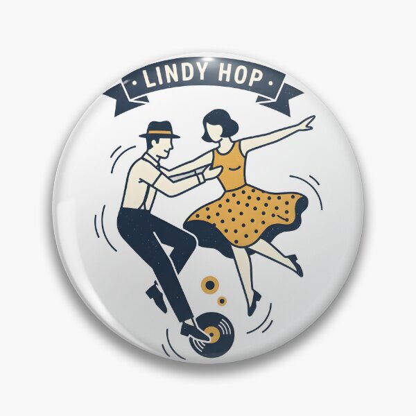 Item preview, Lindy Hop Swing Dance Vintage Rhythm Design designed and sold by artcool-fawzi.