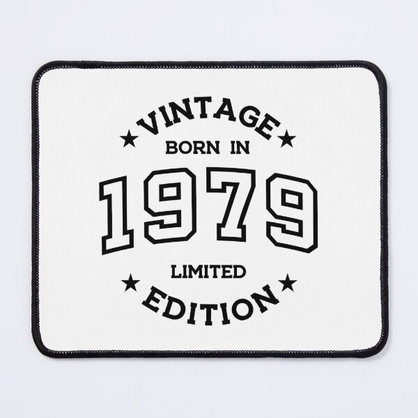 Item preview, Born in 1979 - Retro Style Print Black designed and sold by Viktor Milana.