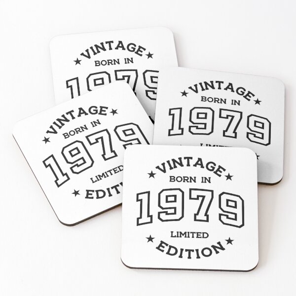 Item preview, Born in 1979 - Retro Style Print Black designed and sold by Viktor Milana.