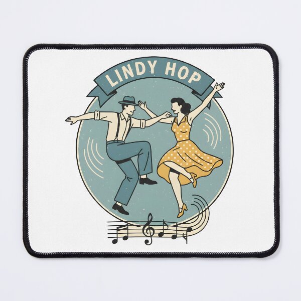 Item preview, Lindy Hop Swing Dance Vintage Rhythm Design designed and sold by artcool-fawzi.
