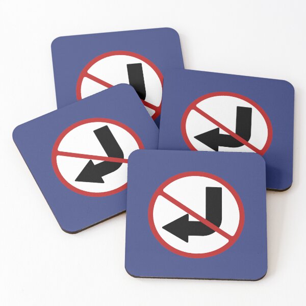 Item preview, PROHIBITED SIGN: NO LEFT TURN, ROAD SIGN designed and sold by AASparksDesigns.