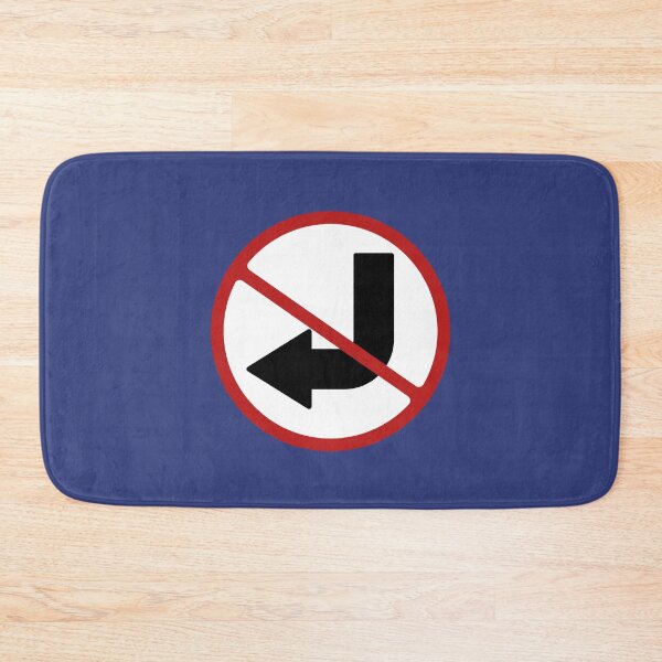 Item preview, PROHIBITED SIGN: NO LEFT TURN, ROAD SIGN designed and sold by AASparksDesigns.