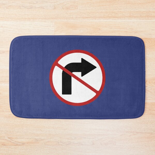 Item preview, PROHIBITED SIGN: NO RIGHT TURN, ROAD SIGN designed and sold by AASparksDesigns.