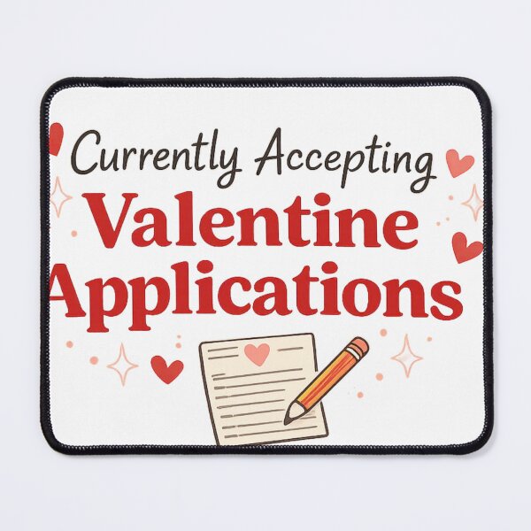 Item preview, Currently Accepting Valentine Applications – Funny Valentine Shirt - NixWing Coolection designed and sold by NixFire.