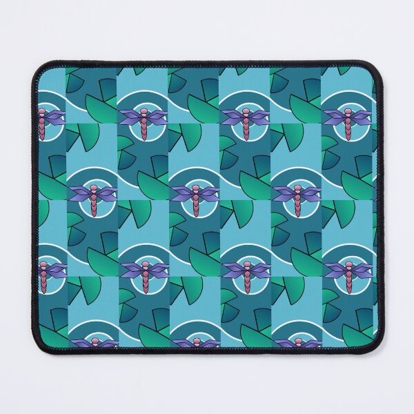 Item preview, Stained Glass Dragon Fly on a Lily Pad Pond designed and sold by Spaceuser2.