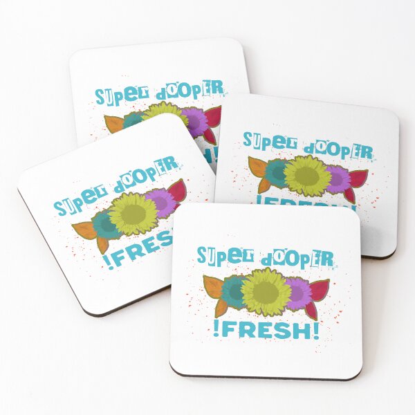 Item preview, Super Dooper Fresh - 90s Retro Floral Streetwear T-Shirt designed and sold by ketchupee.