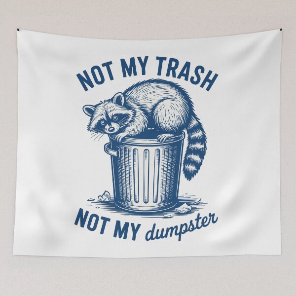 Item preview, Raccoon in Trash Can  designed and sold by Nicoandtheblood.