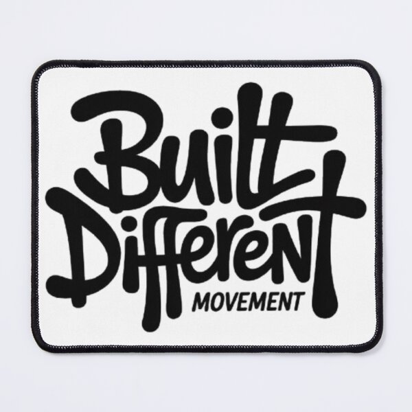 Item preview, Built Different – Bold Mindset Typography Streetwear Design designed and sold by NewUSShop.