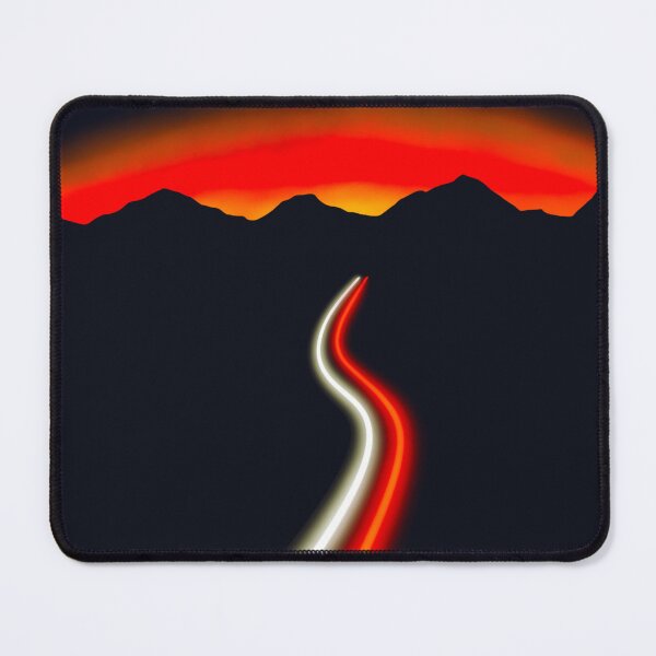 Item preview, Don’t Look Back, Just Run: Mountain Highway Light Trails at Sunset designed and sold by Cosmic Cats Studio.