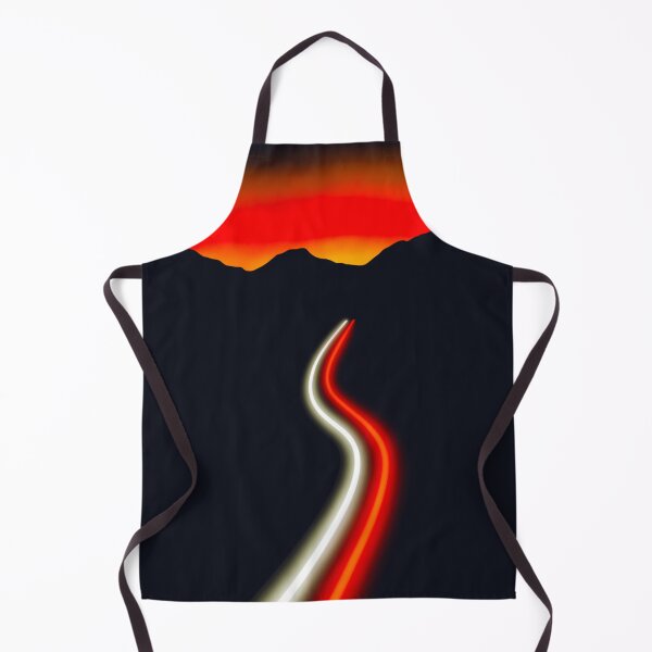 Item preview, Don’t Look Back, Just Run: Mountain Highway Light Trails at Sunset designed and sold by Cosmic Cats Studio.