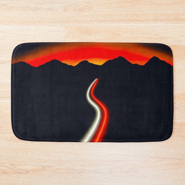 Item preview, Don’t Look Back, Just Run: Mountain Highway Light Trails at Sunset designed and sold by Cosmic Cats Studio.