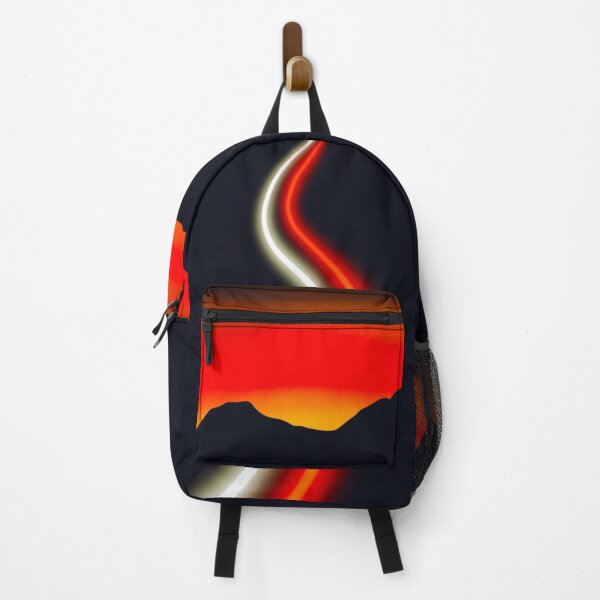 Item preview, Don’t Look Back, Just Run: Mountain Highway Light Trails at Sunset designed and sold by Cosmic Cats Studio.