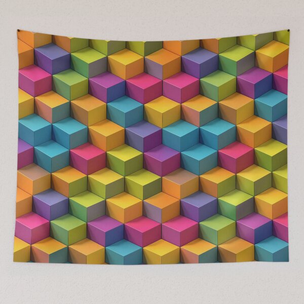 Item preview, Prismatic Cube Grid designed and sold by Shak Stickers.