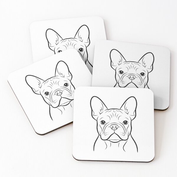 Item preview, French Bulldog Line Art Portrait designed and sold by i1ovedogs.