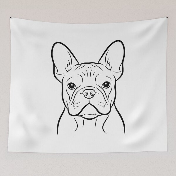 Item preview, French Bulldog Line Art Portrait designed and sold by i1ovedogs.