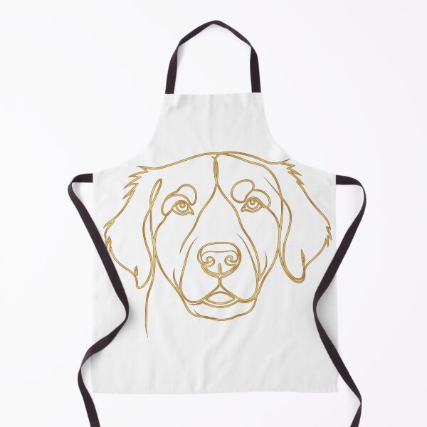 Item preview, Golden Line Art Dog Portrait designed and sold by i1ovedogs.