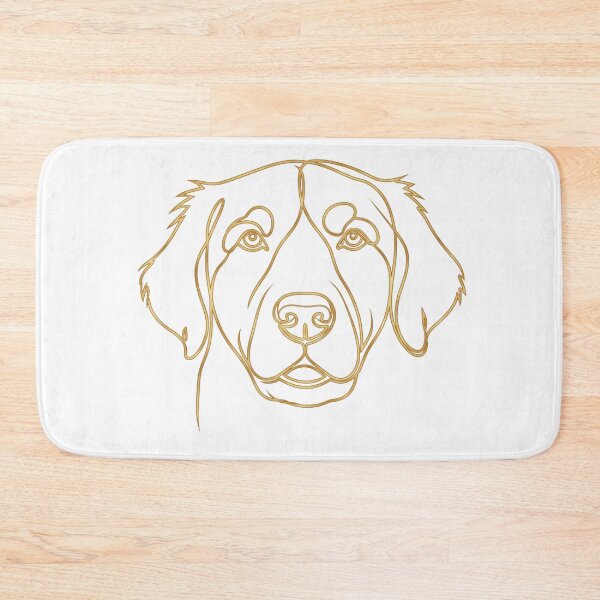 Item preview, Golden Line Art Dog Portrait designed and sold by i1ovedogs.