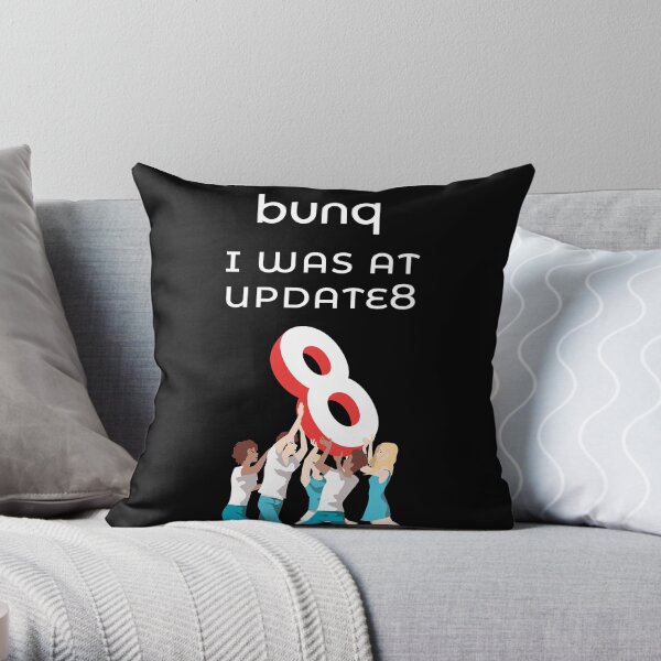 bunq - I was at update 8 Throw Pillow