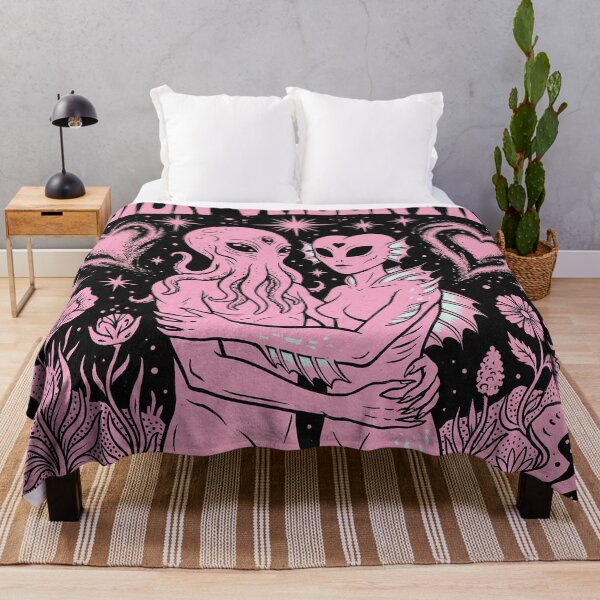 Item preview, Alien Valentine Cosmic Daze Retro Pink Sci-Fi Art designed and sold by zzz888.