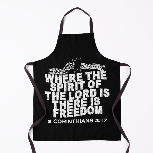 Item preview, Where the Spirit of the Lord Is, There Is Freedom - 2 Corinthians 3:17 - White Design designed and sold by MoriaStore.