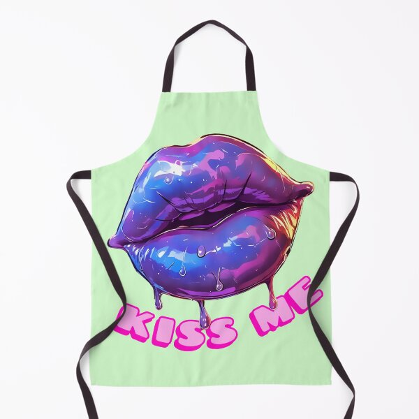 Item preview, Neon Kiss Drip Lips – Glossy Pop Art Aesthetic designed and sold by Neer arts.