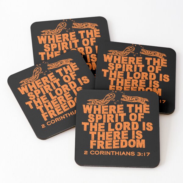 Item preview, Where the Spirit of the Lord Is, There Is Freedom - 2 Corinthians 3:17 -  Orange designed and sold by MoriaStore.