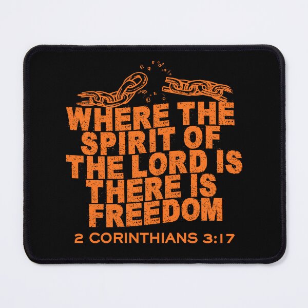 Item preview, Where the Spirit of the Lord Is, There Is Freedom - 2 Corinthians 3:17 - Orange designed and sold by MoriaStore.