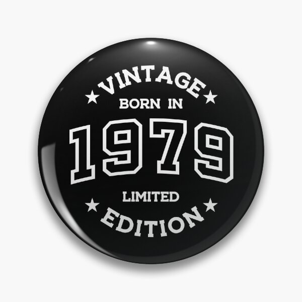 Item preview, Born in 1979 - Retro Style Print White designed and sold by Viktor Milana.