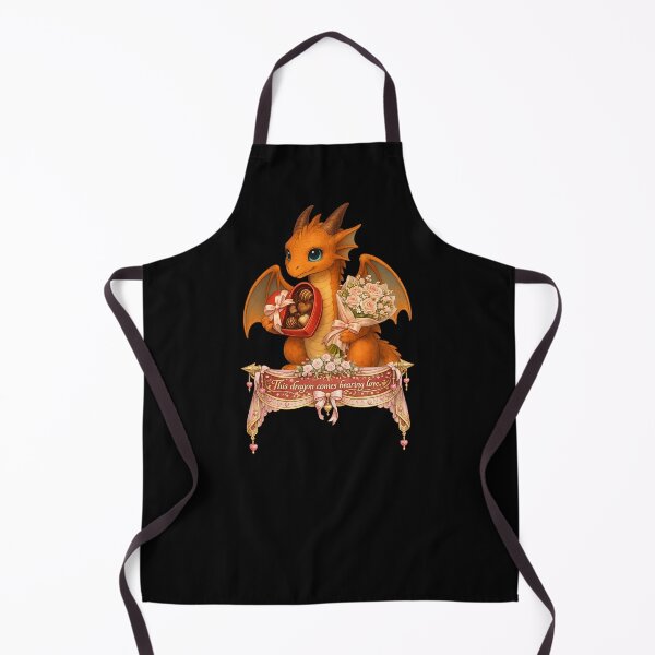 Item preview, This Dragon Comes Bearing Love | Romantic Fantasy Dragon designed and sold by Hatchling Hollow.