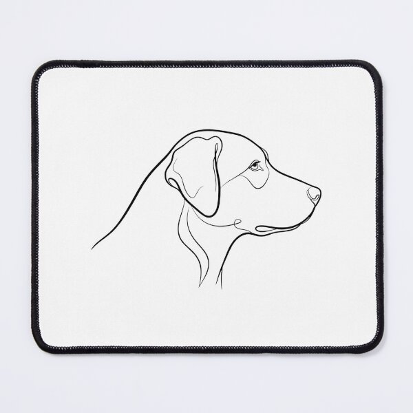 Item preview, Minimalist Dog Head Line Art Illustration designed and sold by i1ovedogs.