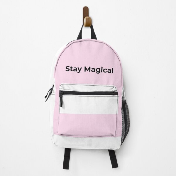 Item preview, Stay Magical – Whimsical Pink Inspirational Quote Art designed and sold by byRose&Shine.