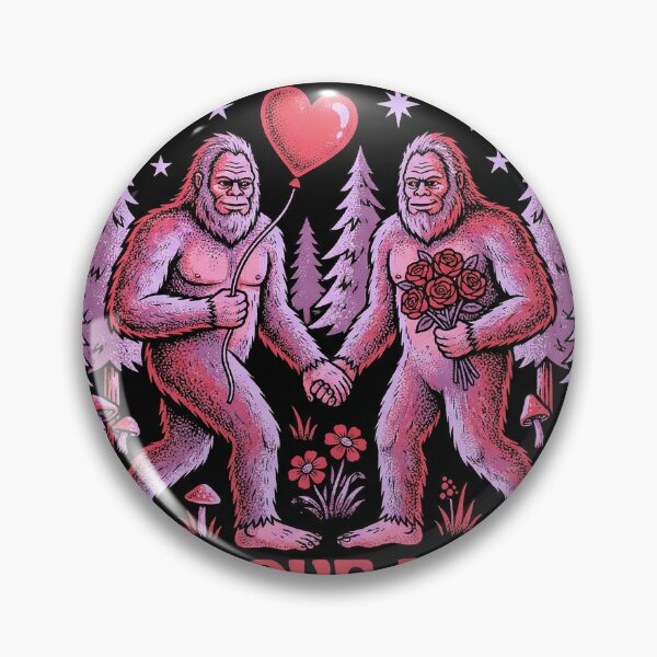 Item preview, Bigfoot Valentine True Love Is Wild Retro Poster designed and sold by zzz888.