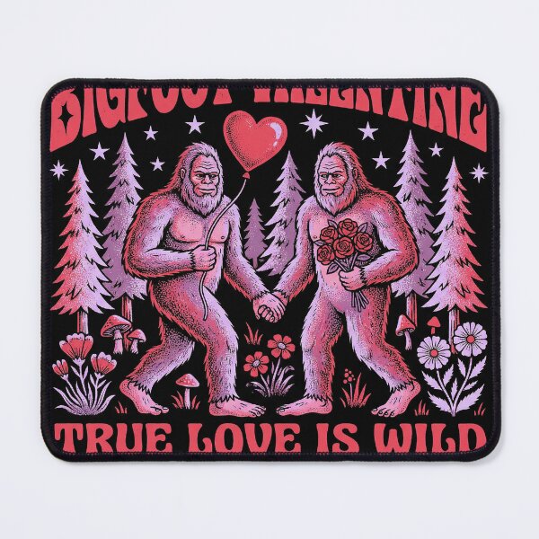Item preview, Bigfoot Valentine True Love Is Wild Retro Poster designed and sold by zzz888.