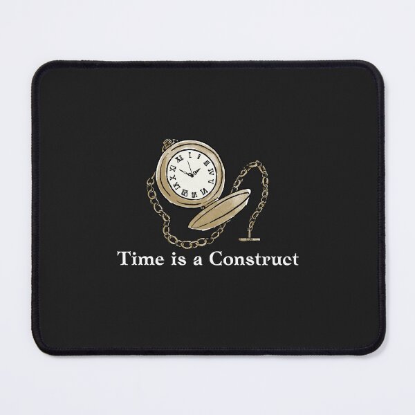 Item preview, Time is a Construct | Vintage Pocket Watch Philosophy Quote designed and sold by VENOHA.
