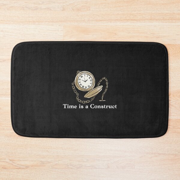 Item preview, Time is a Construct | Vintage Pocket Watch Philosophy Quote designed and sold by VENOHA.