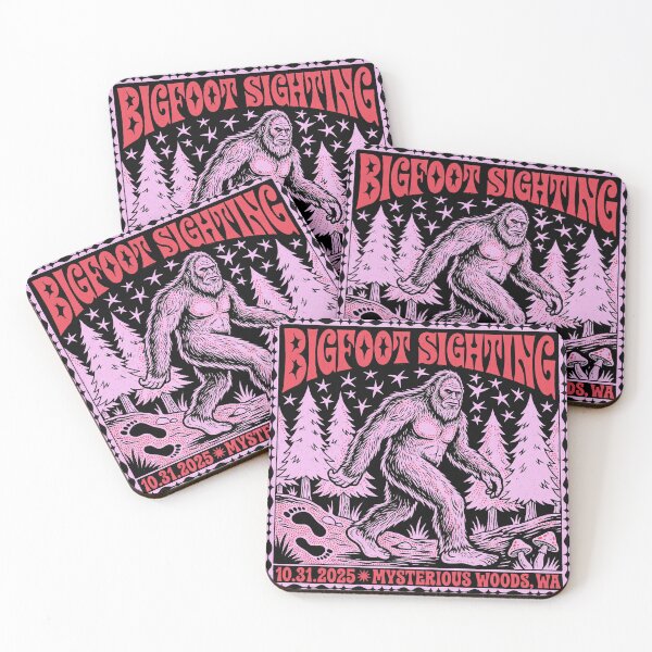 Item preview, Bigfoot Sighting Halloween 2025 Retro Poster designed and sold by zzz888.