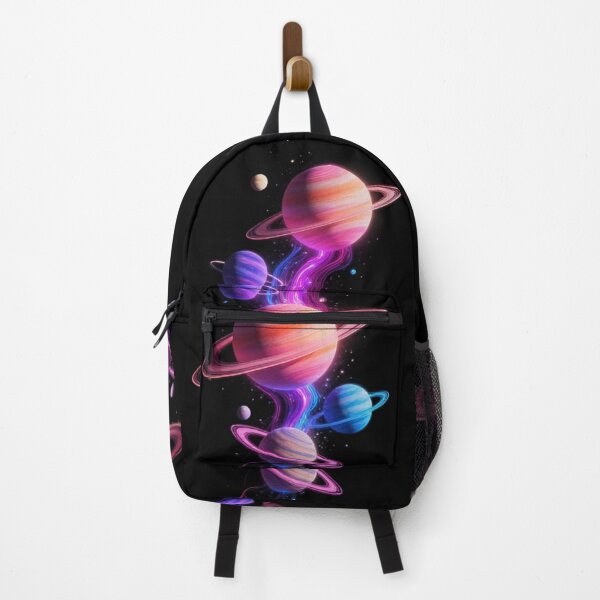 Item preview, Neon Cosmic Flow – A Symphony of Planets in Motion designed and sold by PixelVibe782.