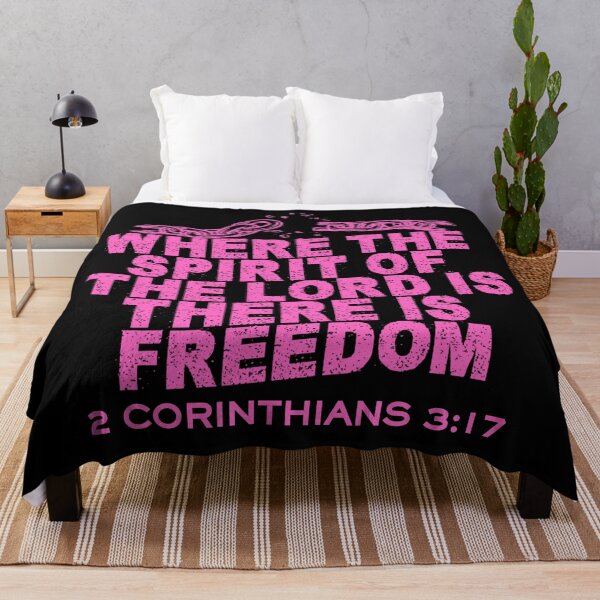 Item preview, Where the Spirit of the Lord Is, There Is Freedom - 2 Corinthians 3:17 - Purple designed and sold by MoriaStore.