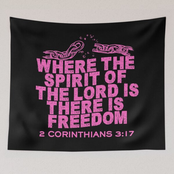 Item preview, Where the Spirit of the Lord Is, There Is Freedom - 2 Corinthians 3:17 -  Purple designed and sold by MoriaStore.