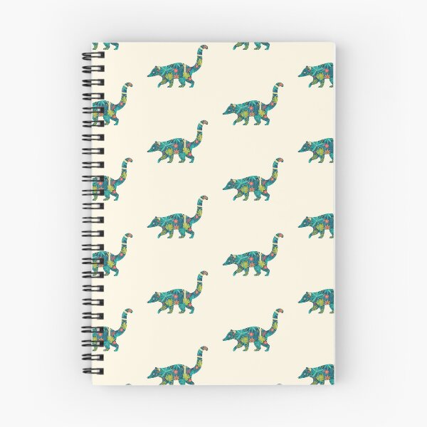 Item preview, Coati with Tropical Floral Motifs – Hope for Wildlife Scandinavian Folk Art by heidiannemorris © designed and sold by FOLK ART FUSION.
