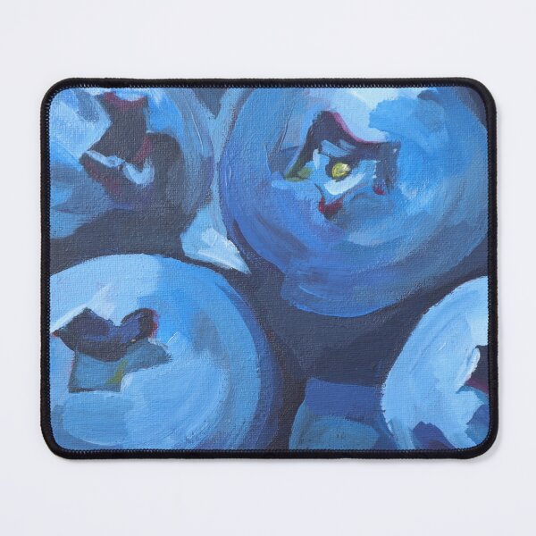 Item preview, Blueberries Acrylic Painting Fruit Wall Art designed and sold by threshmeat.