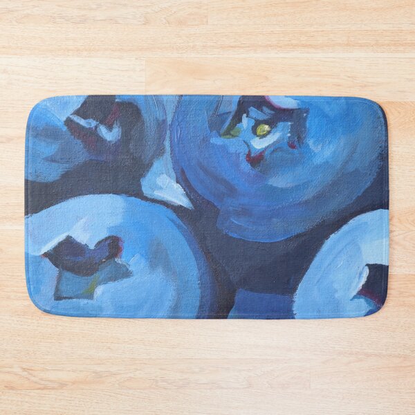 Item preview, Blueberries Acrylic Painting Fruit Wall Art designed and sold by threshmeat.