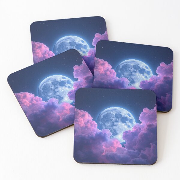 Item preview, Moon of Silent Dreams – A Luminous Night of Calm and Wonder designed and sold by PixelVibe782.