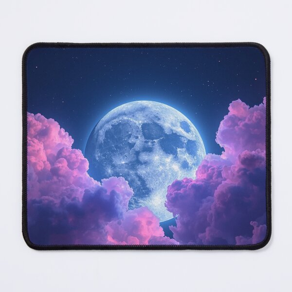Item preview, Moon of Silent Dreams – A Luminous Night of Calm and Wonder designed and sold by PixelVibe782.