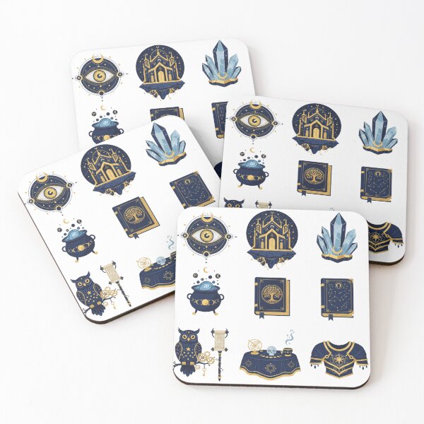Item preview, 9 Mystical Alchemist Illustrations - Vol. 11 - Celestial Dagger & Potion Icons - Borderless Flat Art - Midnight Navy & Gold PNG - Witchy Design Assets designed and sold by Siamcatshop.