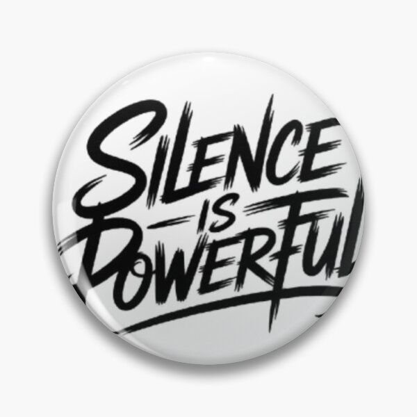 Item preview, Silence Is Powerful – Minimal Strength Typography Streetwear Design designed and sold by NewUSShop.