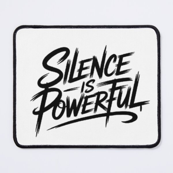 Item preview, Silence Is Powerful – Minimal Strength Typography Streetwear Design designed and sold by NewUSShop.